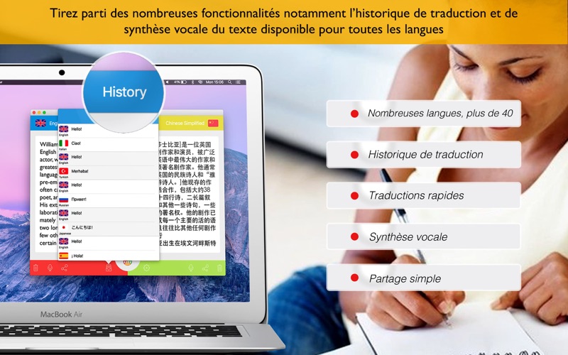 Screenshot #2 pour Traducteur Pro + Widget