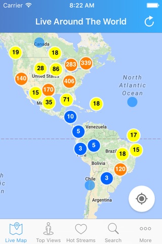 Sovi - Social Live Stream Map screenshot 2