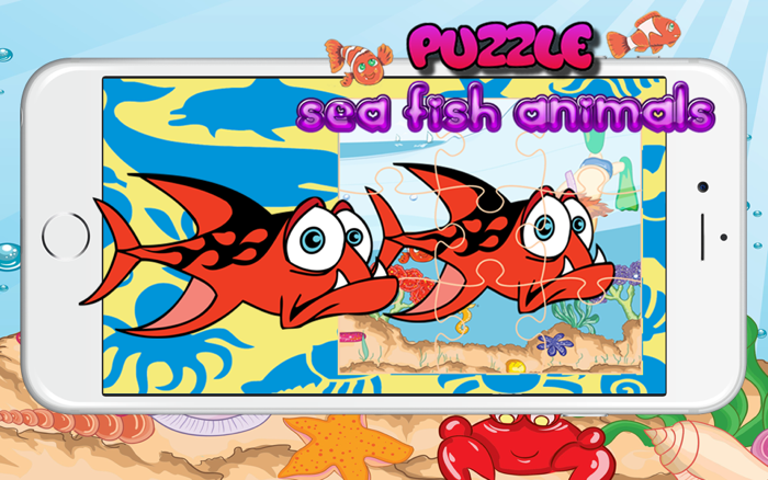 Toddler Sea Fish Jigsaw Puzzle Activity Educational Games