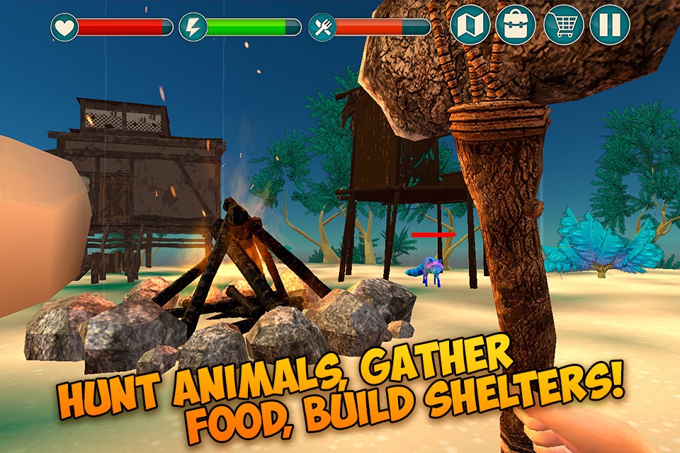 Pixel Tropical Island Survival 3D screenshot 2