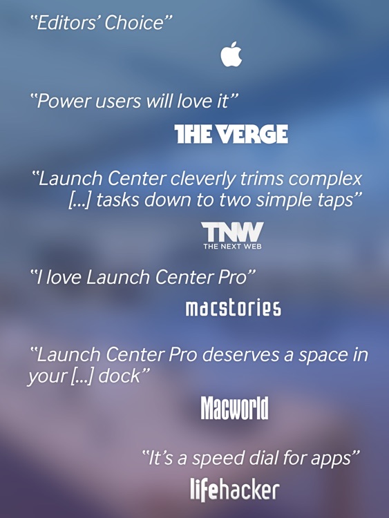 Launch Center Pro for iPad screenshot-0