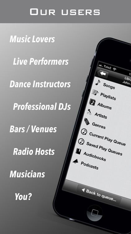 PlayMyQ HD - Music Player • Remote • Jukebox screenshot-4