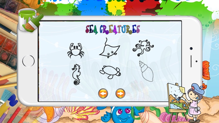 Sea Creatures Coloring Books