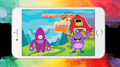 How to cancel & delete Monster Coloring Book for Kindergarten Game from iphone & ipad 1