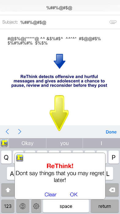 How to cancel & delete ReThink - Stop Cyberbullying from iphone & ipad 1