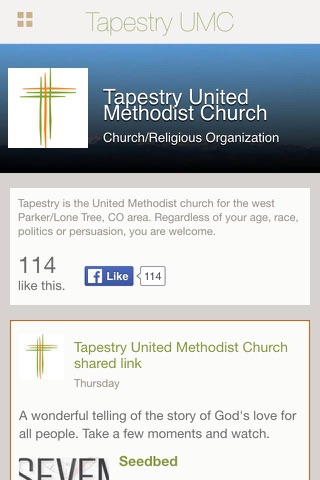 Tapestry Church screenshot 2