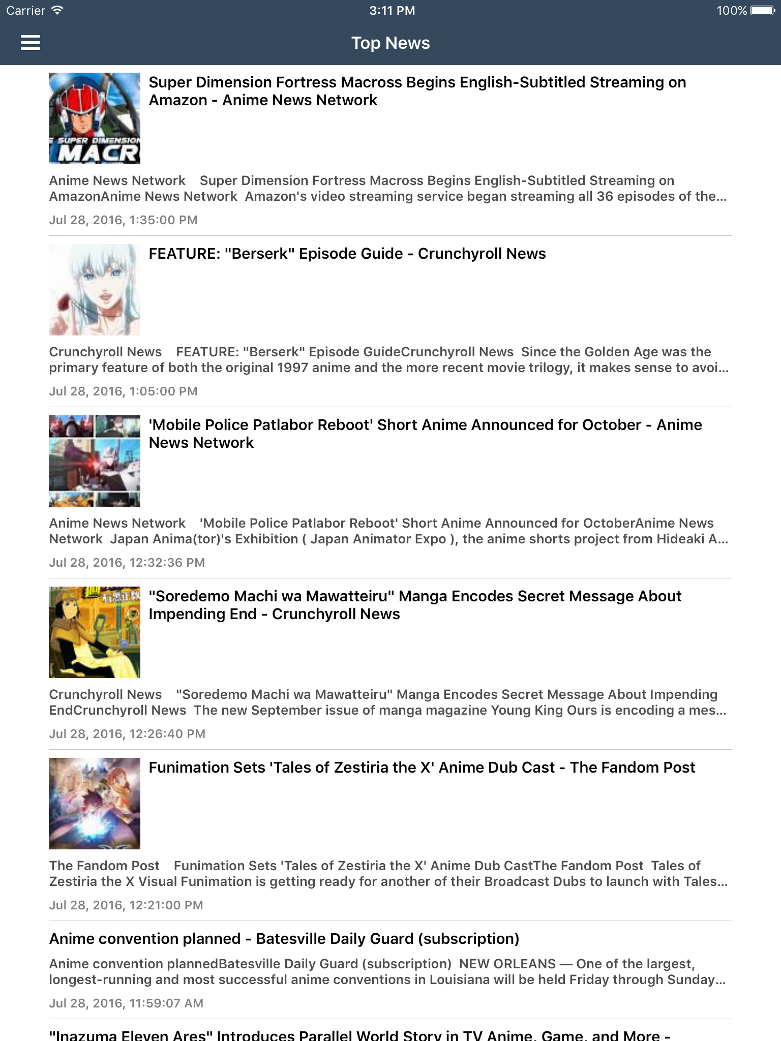 Anime News & Music, Videos & Shows Free Edition screenshot 7
