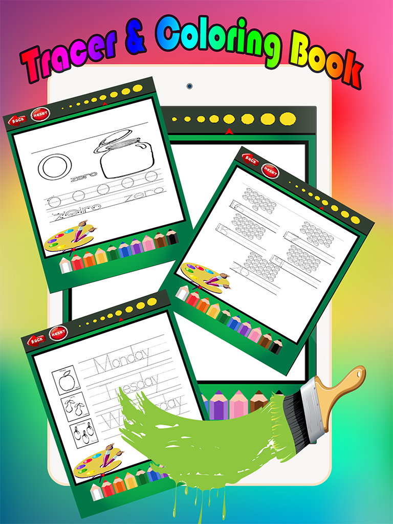 Easy Coloring Book - tracing abc coloring pages preschool learning games free for kids and toddlers any age screenshot 6
