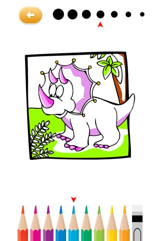恐竜 ぬりえ ゲーム 無料 アプリ 赤ちゃん 幼稚園 子供 絵本 勉強アプリのおすすめ画像2
