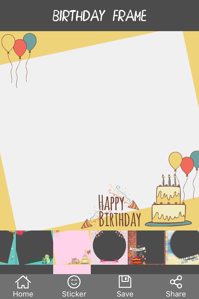 Happy Birthday Frame screenshot 3