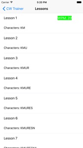 CW Trainer screenshot #4 for iPhone