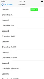 CW Trainer screenshot #4 for iPhone