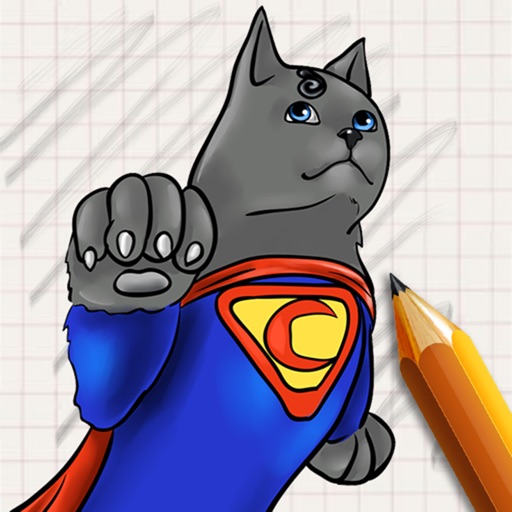 Let's Draw Cats Superheroes iOS App