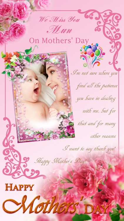 Mother's Day Photo Frame.s, Sticker.s & Greeting Card.s Make.r Pro