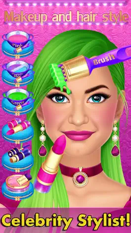 Game screenshot Celebrity Fashion Makeover Salon - Spa Kids Games apk
