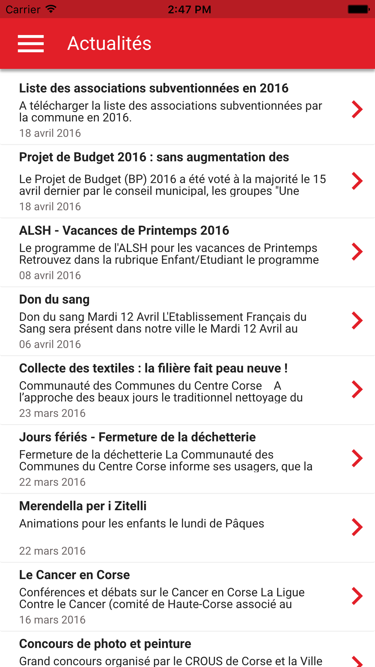 Mairie Corte screenshot 3
