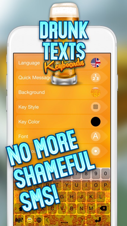 Drunk Texts Keyboard - Drunk'n'Typing SMS Savior App screenshot-3