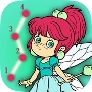 Connect the dots & paint the pictures - educational Coloring book for kids