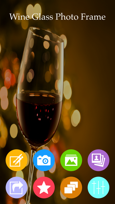 Screenshot #1 pour Wine Glass Photo Frame