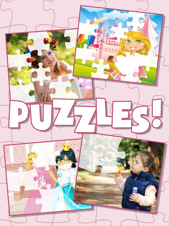 Screenshot #4 pour Princesse Faites glisser magique Puzzle & Photos - Princesses bloc coulissant Scie sauteuse Jeu
