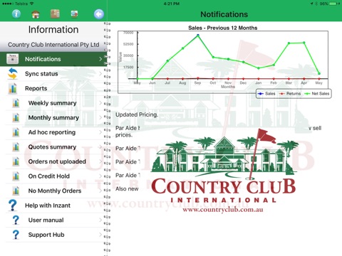 Country Club International - sales to the golfing community screenshot 3