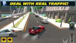 trailer truck parking with real city traffic car driving sim iphone screenshot 3