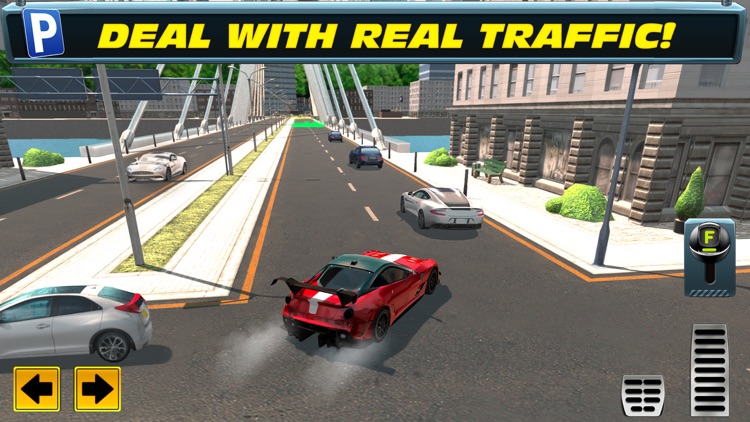 Trailer Truck Parking with Real City Traffic Car Driving Sim