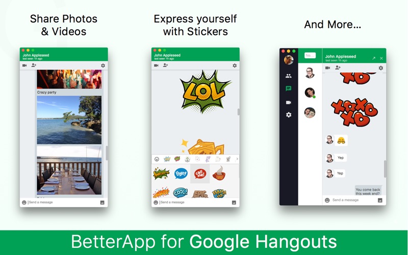 betterapp - desktop app for google hangouts iphone screenshot 2