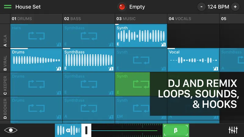 Hook for iPhone - Live DJ and Mashup Workstation screenshot 1 of 5
