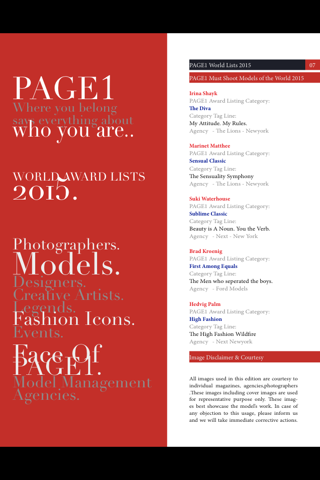 PAGE1 World Model Lists screenshot 3