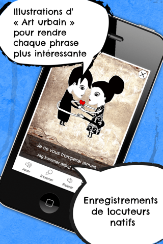 Swedish Phrasi - Free Offline Phrasebook with Flashcards, Street Art and Voice of Native Speaker screenshot 2