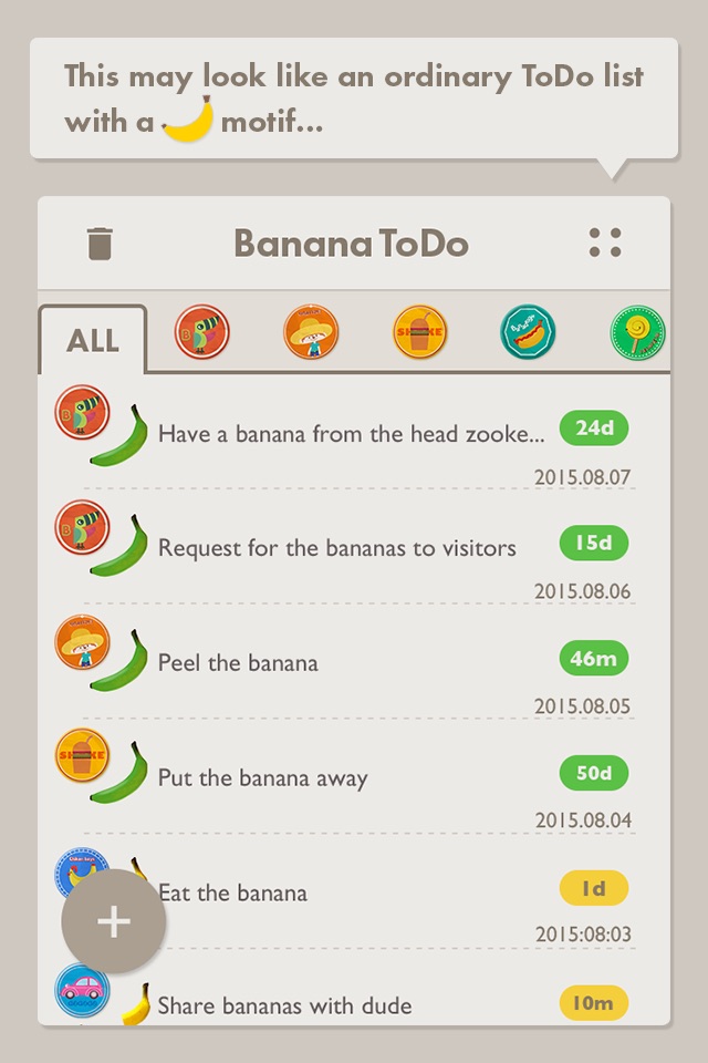 BananaToDo screenshot 2