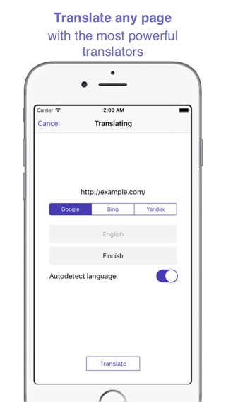 ReTranslator - translating web pages and extension for Safariのおすすめ画像2