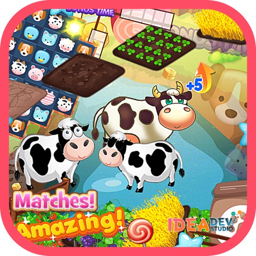 The Happy Farm Match 3 -Free game for kids boy and girls 1