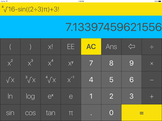 Screenshot #1 for Scientific Calculator Pro