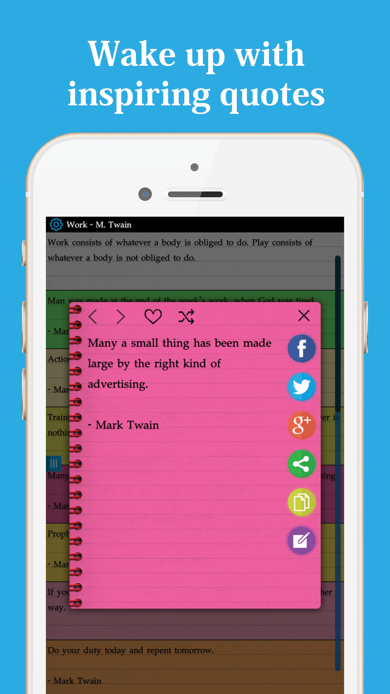 Famous quotes : Best quotes of  Mark Twain, Marilyn monroe, Albert Einstein. screenshot 5