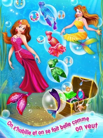 Screenshot #5 pour Relooking de la petite sirène princesse – On s'habille et on se maquille et on crée une carte l