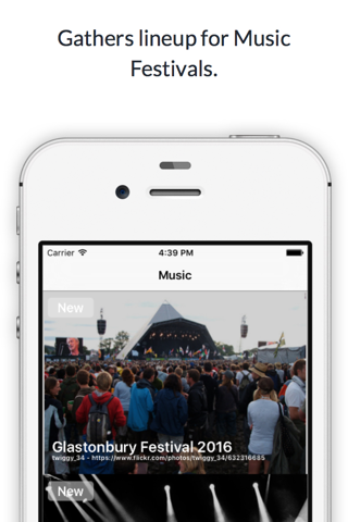 Meetrow - App gathers lineup for Music Festivals screenshot 3
