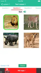 Learn English By Picture and Sound - Topic : Animals screenshot #3 for iPhone