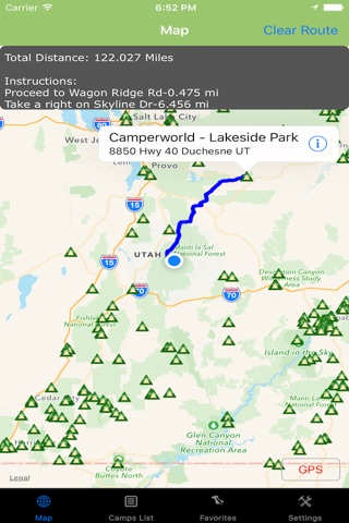 Utah – Camping & RV spots screenshot 2