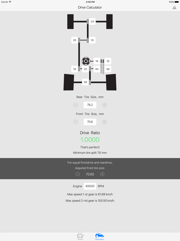 Screenshot #4 pour RC Handbook - reference tables and calculator for model car racing