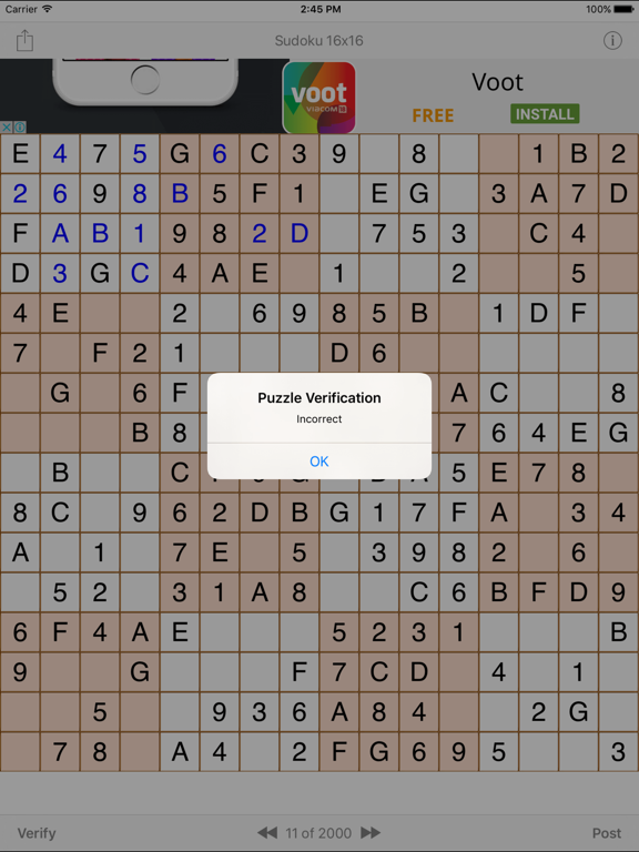 Screenshot #6 pour Sudoku 16x16 Game
