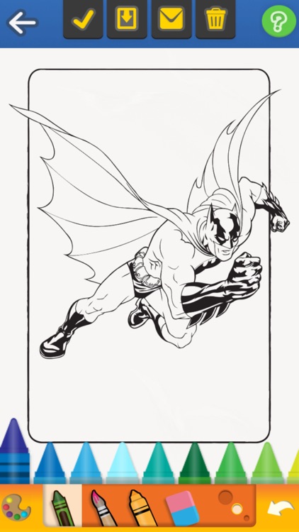 Painting Lulu Batman Coloring App