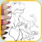 dinosaur world coloring - Discovery & dinosaurs Park Colorings Books free game and for kids dino zoo stars page