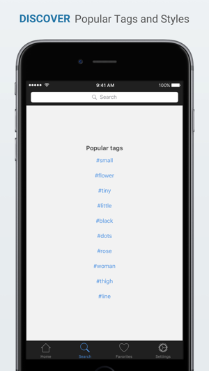 Inked - Your tattoo companion app - Find and save the best tattoo ideas and designs Screenshot