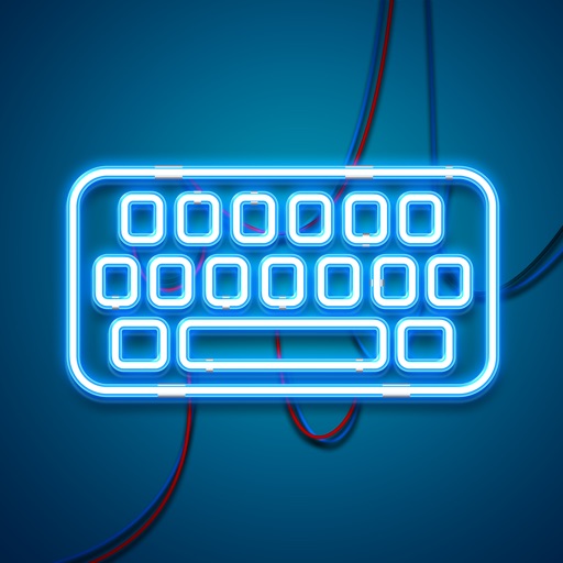 LED Lights Keyboard – Glow.ing Neon Keyboards Theme.s and Color.ful Fonts for iPhone icon