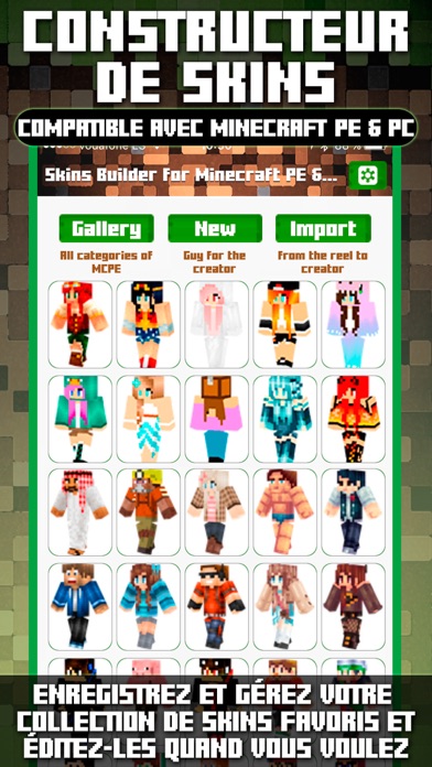 Screenshot #1 pour Craftor Pro Skins Creator pour Minecraft PE & PC