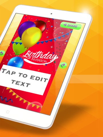 Invitation Card Designer – Beautiful eCards Collection for Birthday, Party and Wedding.s iPad screenshot 2 - Photo & Video app