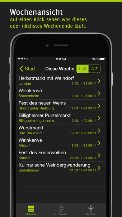 Screenshot #2 pour Weinfest+: Weinfestkalender für die Pfalz