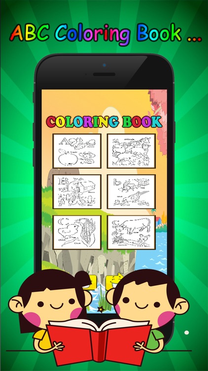 Farm Animals ABC Coloring Book for kids age 1-10